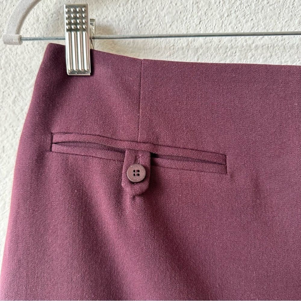 Staud Annette Mini Skirt in Burgundy Size 6 - Picture 5 of 9